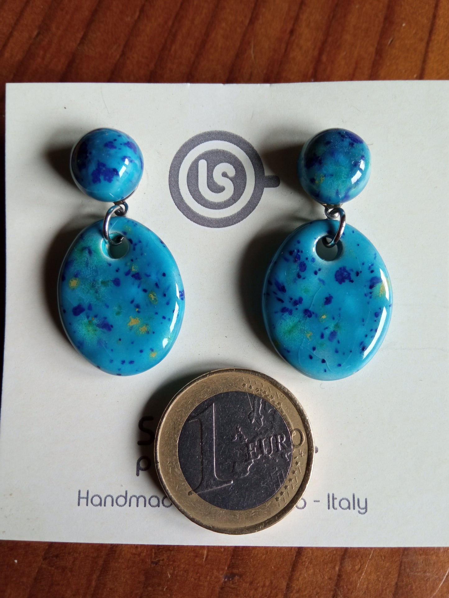Oval Pendant Earrings