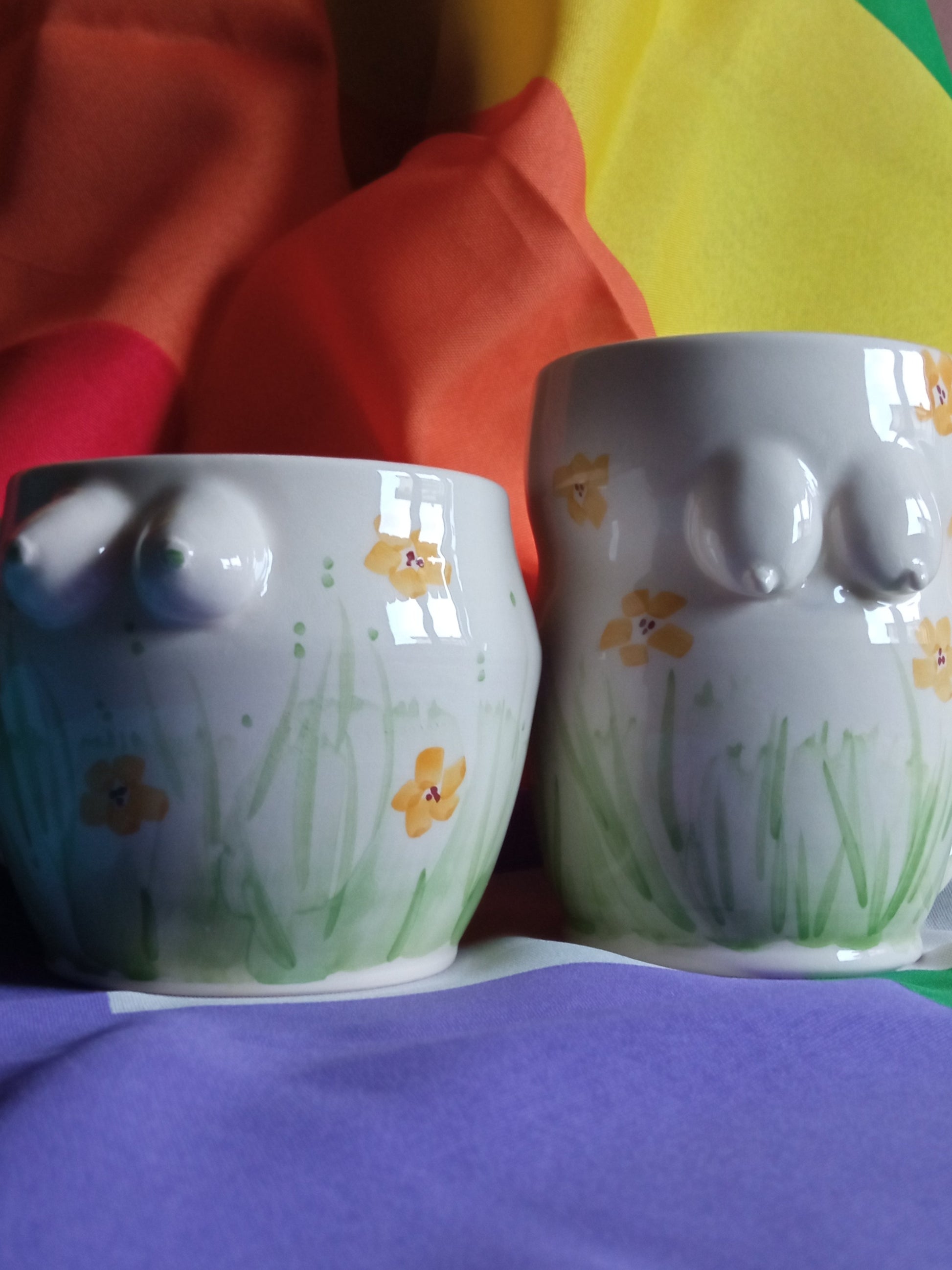 Mug Decorate a Fiori -  - Sandu Pottery